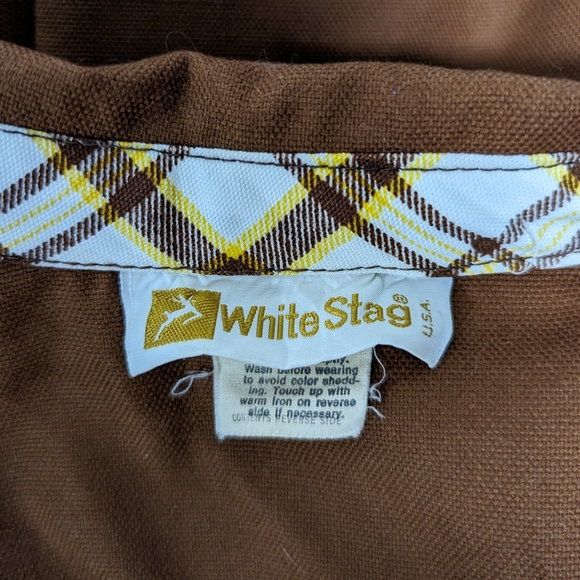 vintage WHITE STAG safari JACKET chore coat S - Picture 8 of 11